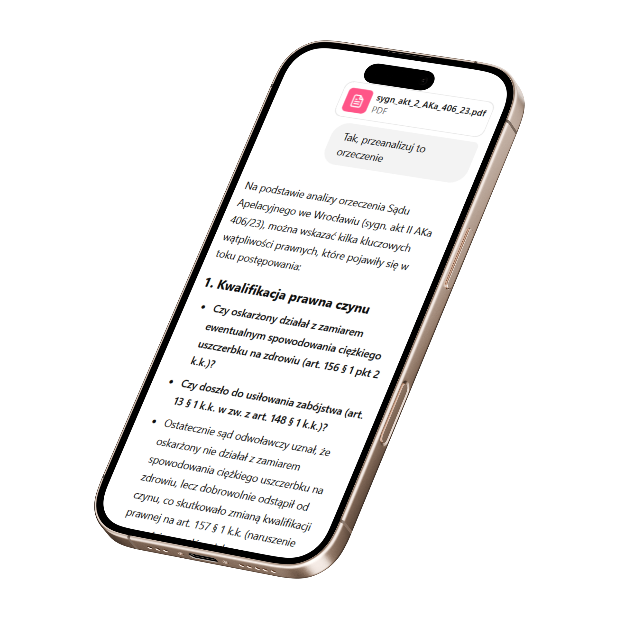 Analiza Akt sprawy z LexAi