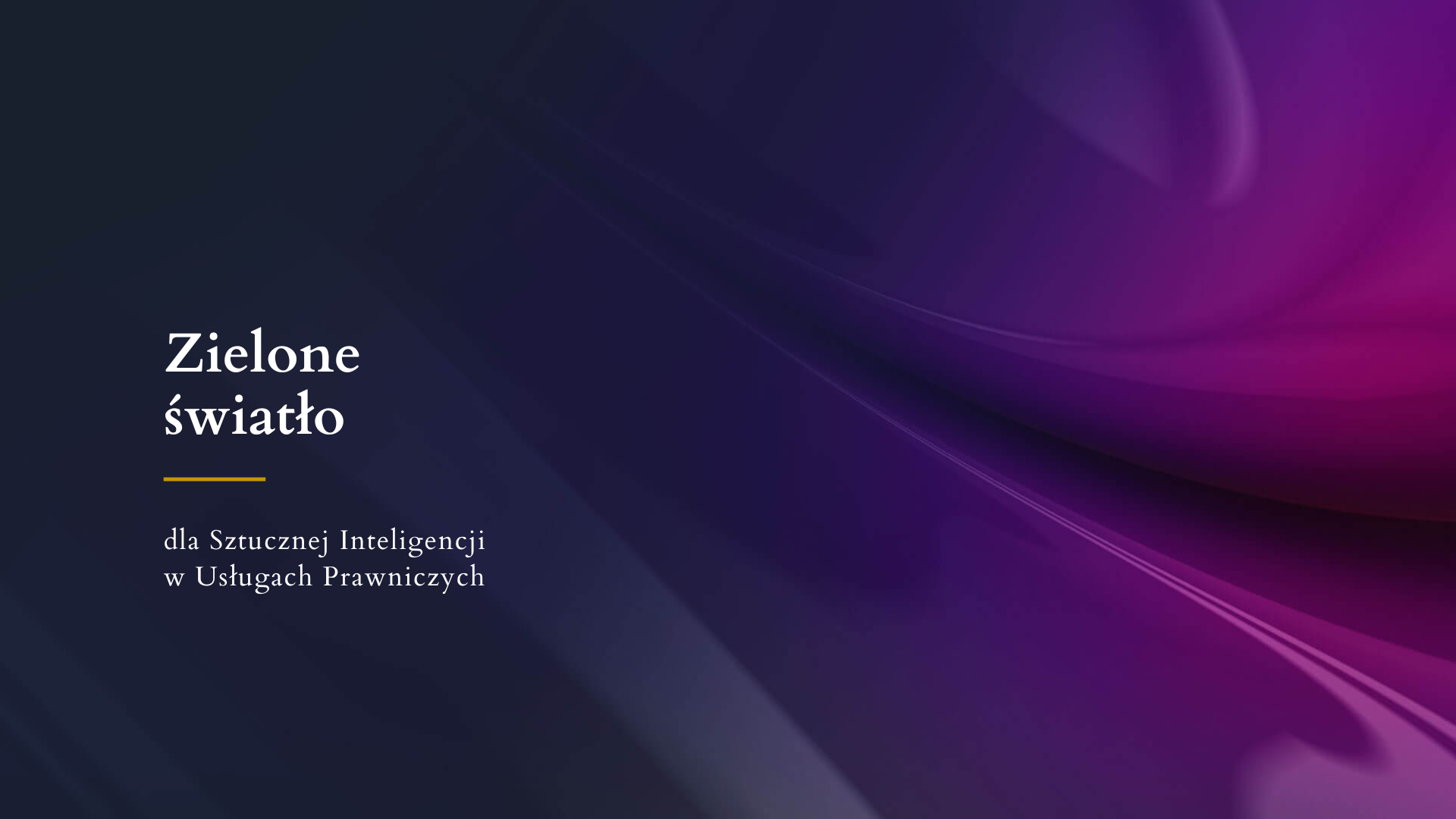 dla Sztucznej Inteligencji w Usługach Prawniczych